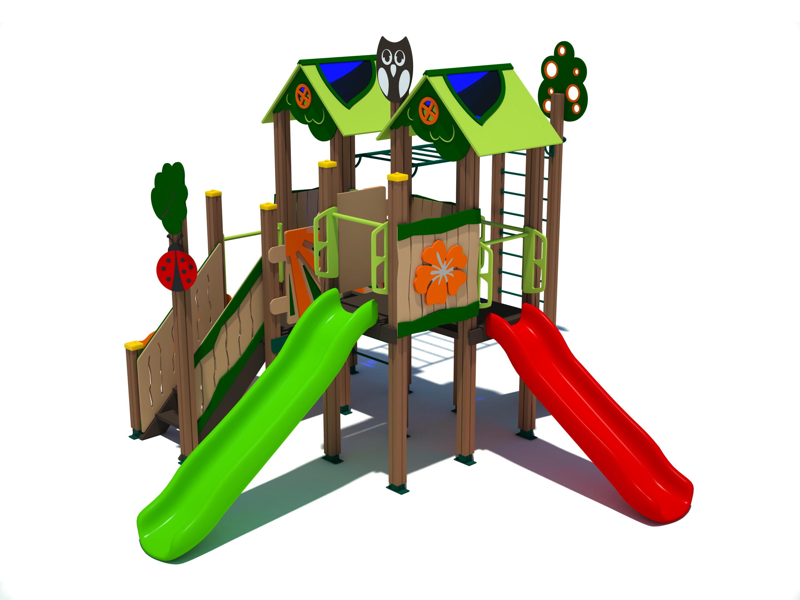 Игровые комплексы, детские площадки из дерева